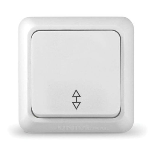 Изображение Переключатель проходной 1-кл. ОП Олимп 10А IP20 бел. UNIVersal О0025