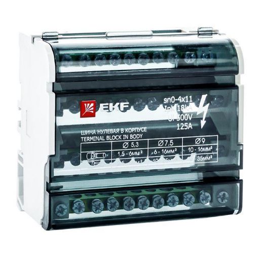 Изображение Шина нулевая в корпусе 4х11 EKF sn0-4x11