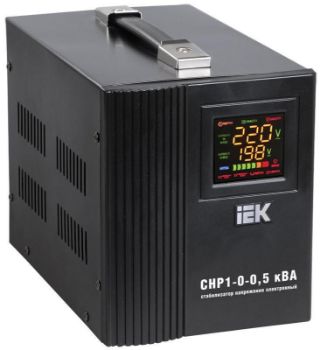 Изображение Стабилизатор напряжения HOME СНР 1/220 0.5кВА переносной IEK IVS20-1-00500