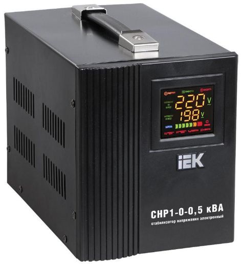 Изображение Стабилизатор напряжения HOME СНР 1/220 0.5кВА переносной IEK IVS20-1-00500