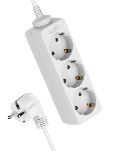 Изображение Удлинитель 3х5м с заземл. 16А IP20 ПВС 3х1 КОСМОС YKsm5m-3g-Z(K)