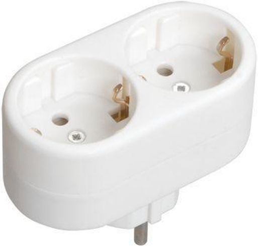 Изображение Разветвитель 2-м 16А IP20 Т-01/02 кругл. IEK WTP10-16-02