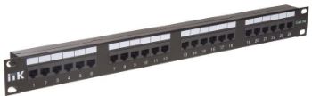 Изображение Патч-панель 1U кат.5е UTP 24 порта (IDC Dual) ITK PP24-1UC5EU-D05