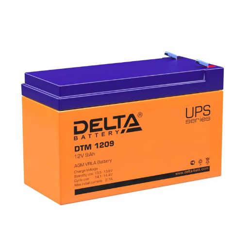 Изображение Аккумулятор UPS 12В 9А.ч Delta DTM 1209