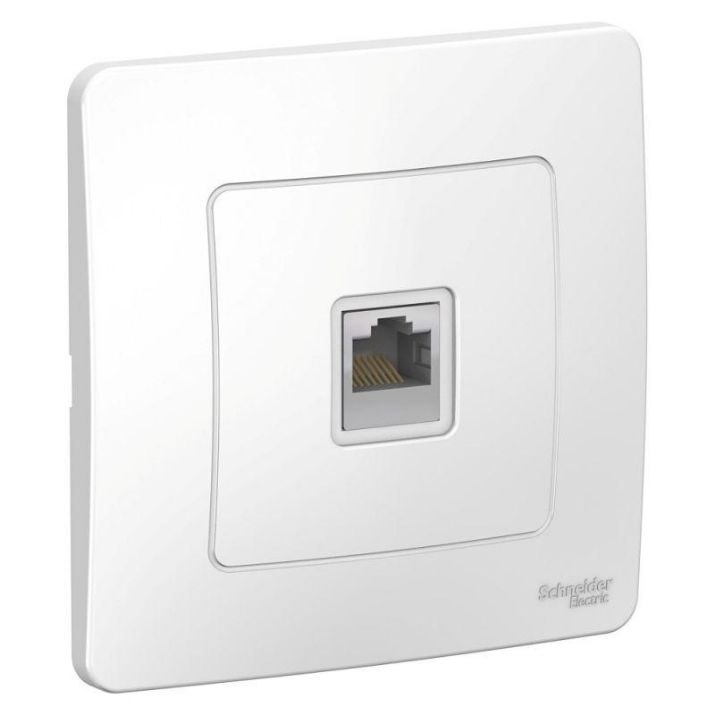 Изображение Розетка компьютерная 1-м СП Blanca RJ45 кат.5e бел. SE BLNIS045001