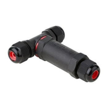 Изображение Коннектор кабельный Т-образный (клеммник 3PIN) IP68 FreeTools EKF plc-uac-cb3T