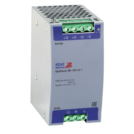 Изображение Блок питания OptiPower DR-120-24-1 КЭАЗ 284548