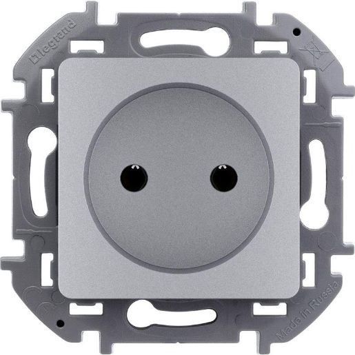 Изображение Розетка 1-м СП Inspiria 16А IP20 250В 2P механизм алюм. Leg 673712