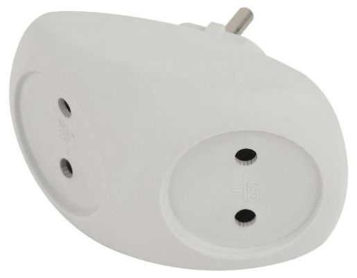 Изображение Разветвитель 2-м без заземл. 10А IP20 SPx-2-W бел. Эра Б0053480