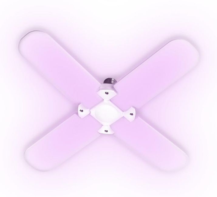 Изображение Лампа светодиодная PPG T95-4p AGRO 36Вт FR E27 4 лепестка с поворотом 90град. для растений красн.650нм/син.450нм JazzWay 5043350