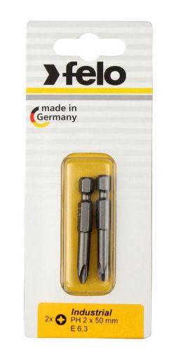 Изображение Бита крестовая Industrial PH 2х50 (блист.2шт) FELO 03202536