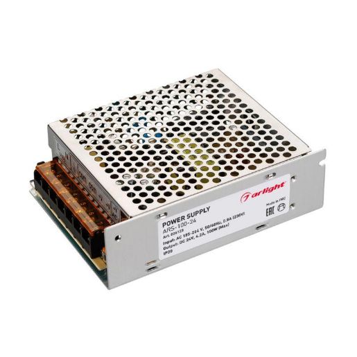 Изображение Блок питания ARS-100-24 24В 4.2А 100Вт IP20 сетка 2 года Arlight 026123