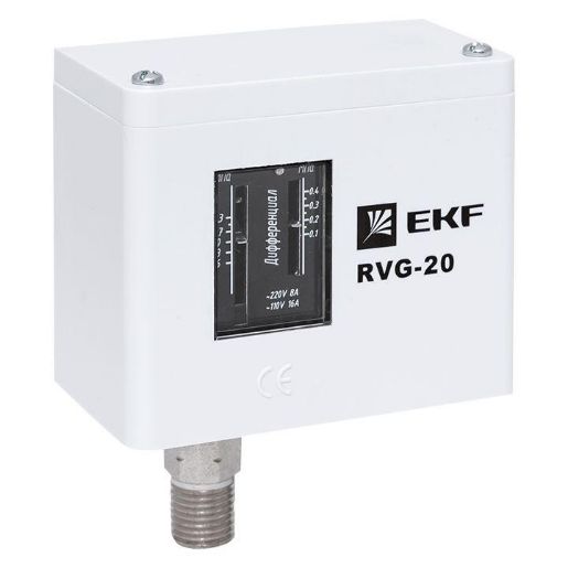 Изображение Реле избыточного давления RVG-20-1.6 (1.6МПа) EKF RVG-20-1.6
