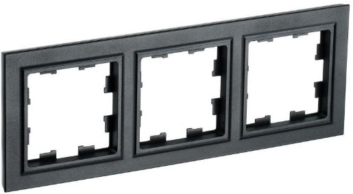 Изображение Рамка 3-м BRITE РУ-3-БрЧ черн. IEK BR-M32-K02