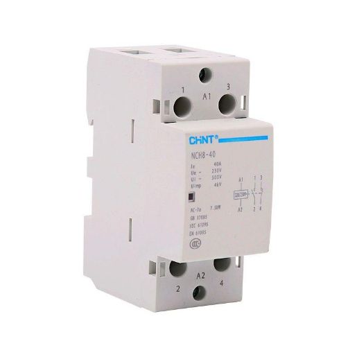 Изображение Контактор модульный NCH8-40/11 40А 1НЗ+1НО AC 220/230В 50Гц (R) CHINT 256083