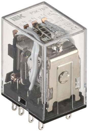 Изображение Реле РЭК 78-4 3А 12В DC IEK RRP20-4-03-012D