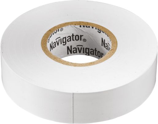 Изображение Изолента ПВХ 15мм (рул.20м) бел. NIT-B15-20/WH Navigator 71102