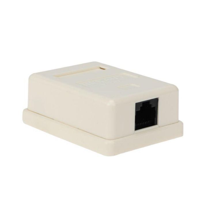 Изображение Розетка компьютерная 1-м ОП RJ45 кат.5E UTP неэкранир. бел. REXANT 03-0121