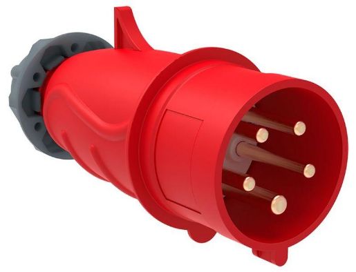 Изображение Вилка эл. каб. 16А 3P+PE+N 380В IP44 MAGNUM ССИ-015 IEK PSN02-016-5