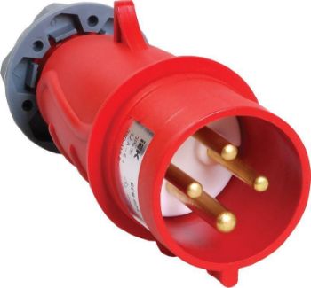 Изображение Вилка эл. каб. 32А 3P+PE 380В IP44 MAGNUM ССИ-024 IEK PSN02-032-4