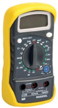 Изображение Мультиметр цифровой Master MAS830L IEK TMD-3L-830