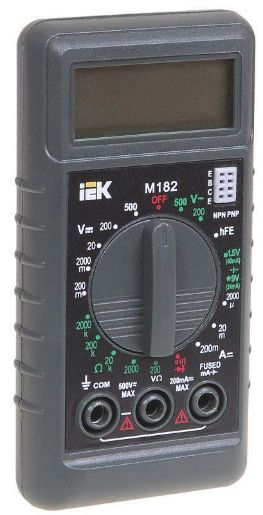 Изображение Мультиметр цифровой Compact M182 IEK TMD-1S-182