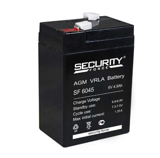 Изображение Аккумулятор ОПС 6В 4.5А.ч Security Force SF 6045