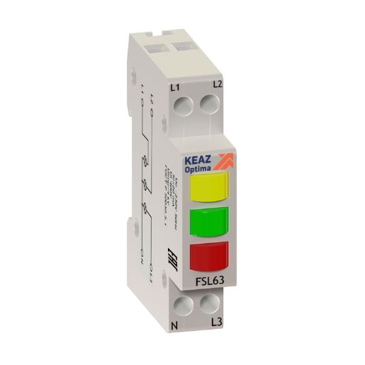 Изображение Индикатор фаз световой OptiDin FSL63 230A УХЛ3 КЭАЗ 138626