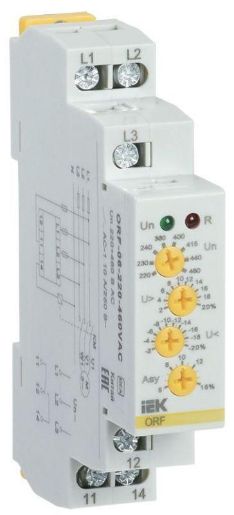 Изображение Реле фаз ORF 06 3ф 220-460В AC IEK ORF-06-220-460VAC