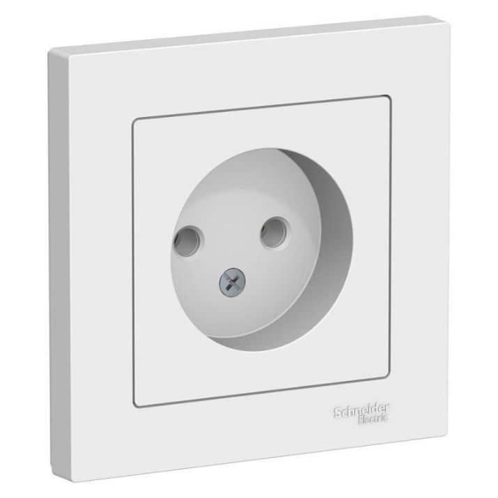 Изображение Розетка 1-м СП AtlasDesign 16А IP20 без заземл. в сборе бел. SE ATN000140