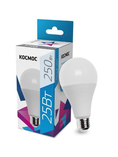 Изображение Лампа светодиодная A65 25Вт 4500К E27 220В КОСМОС LkecLED25wA65E2745