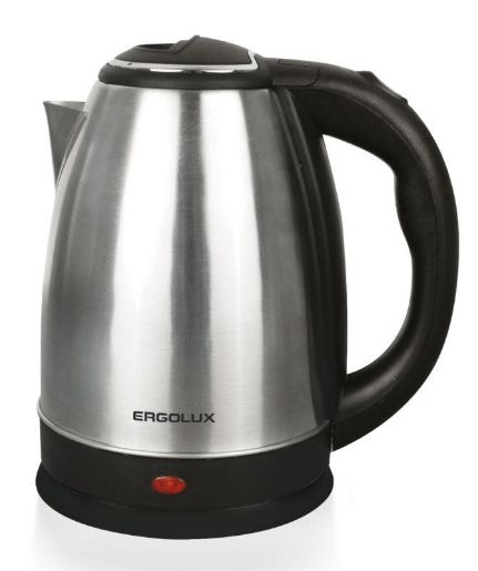 Изображение Чайник ELX-KS05-C72 ПРОМО18 1.8л 1600Вт 220-240В нерж. матов. черн. сталь Ergolux 14052