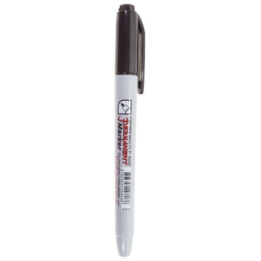 Изображение Маркер перманентный "Multi Marker Super Slim" 1мм пулевидный черн. Crown 08-8001