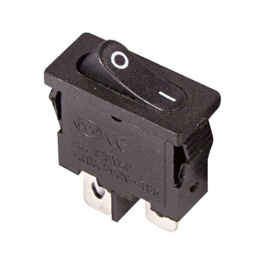 Изображение Выключатель клавишный 250В 6А (2с) ON-OFF черн. Mini (RWB-103; SC-766; MRS-101-5) Rexant 36-2050