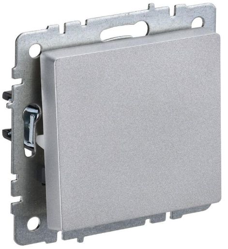 Изображение Выключатель проходной 1-кл. СП BRITE ВС10-1-6-БрА 10А алюм. IEK BR-V12-0-10-K47