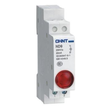 Изображение Индикатор ND9-1/r красн. AC/DC 230В (LED) (R) CHINT 594113