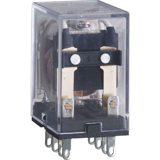 Изображение Реле промежуточное JZX-22F(D) 2 конт. с инд. LED 5А 220В AC CHINT 285285