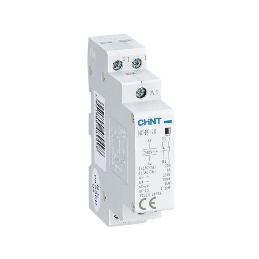 Изображение Контактор модульный NCH8-20/02 20А 2НЗ AC 220/230В 50Гц (R) CHINT 256053