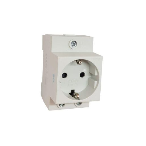 Изображение Розетка AC 30-111 с заземл. контактом на DIN-рейку (R) CHINT 775001