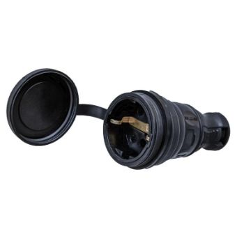 Изображение Розетка 1-м 16А с заземл. каучук TOKOV ELECTRIC TKE-C05-KR-Z
