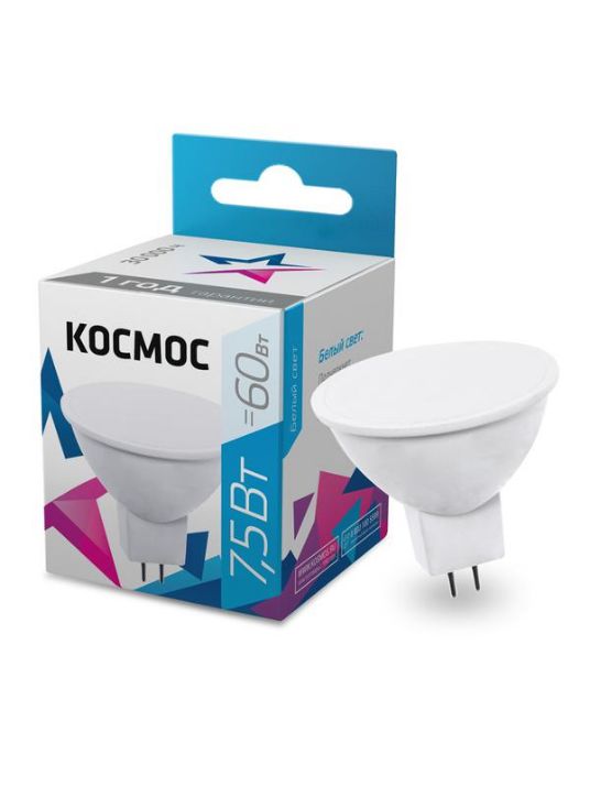 Изображение Лампа светодиодная JCDR 7.5Вт 220В GU5.3 4500К Космос LkecLED7.5wJCDRC45
