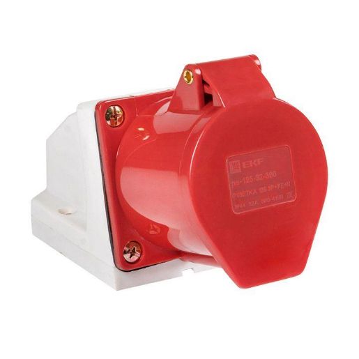 Изображение Розетка наружн. уст. 32А 380В 3P+РЕ+N IP44 (125) EKF ps-125-32-380