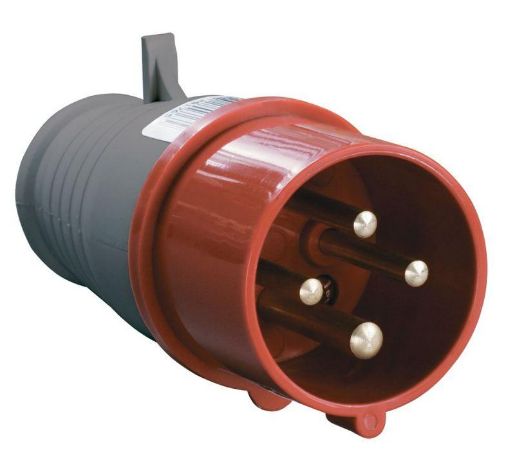 Изображение Вилка эл. каб. 16А 3P+PE 380В IP44 ССИ-014 IEK PSR02-016-4