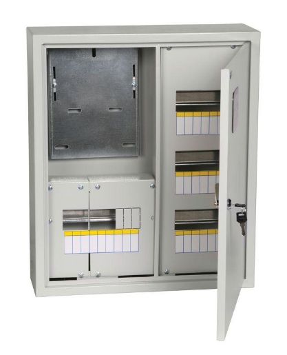 Изображение Корпус металлический ЩУРн-3/24 (560х480х165мм) IP31 TITAN IEK MKM32-N-24-31-ZO