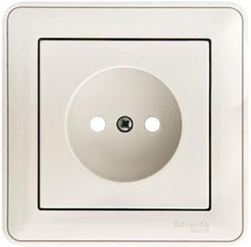 Изображение Розетка 1-м СП W59 16А IP20 без заземл. защ. шторки бел. SE RS16-151-18