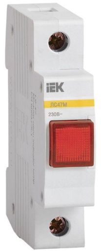 Изображение Лампа сигнальная ЛС-47М красн. IEK MLS20-230-K04