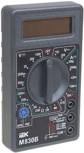 Изображение Мультиметр цифровой Universal M830B IEK TMD-2B-830
