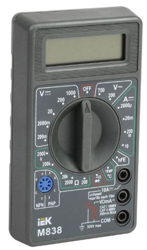 Изображение Мультиметр цифровой Universal M838 IEK TMD-2S-838