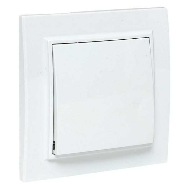 Изображение Выключатель 1-кл. СП Минск 10А IP20 бел. Basic EKF ERV10-021-10