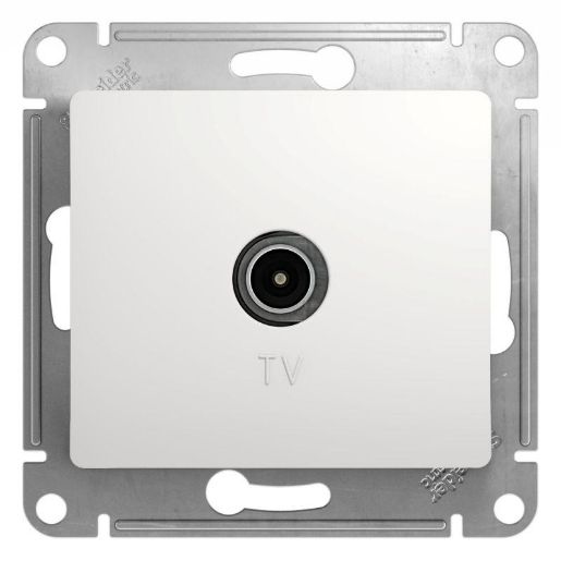 Изображение Розетка телевизионная TV Glossa коннектор механизм бел. SE GSL000193